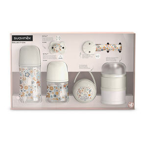 Coffret biberon Welcome Baby Wonderland Beige 