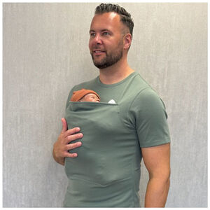 T-shirt Porte-bébé Homme Taille M Vert 