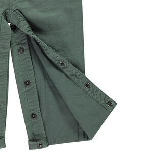 Salopette longue en toile avec volcan brodé pour bébé garçon 