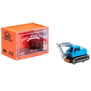 Véhicule miniature à friction Tractopelle bleu/noir 