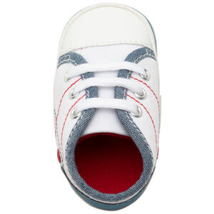 Baskets souples à détails en jean 