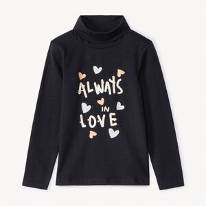 Sous-pull à col roulé fantaisie pour fille 