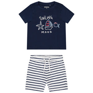 Ensemble 2 pièces à motifs marins pour bébé garçon 