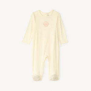 Dors-bien en jersey avec broderie pour bébé fille 