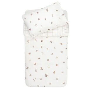 Housse de couette + taie d'oreiller - Animal Friends - 100x140 cm 