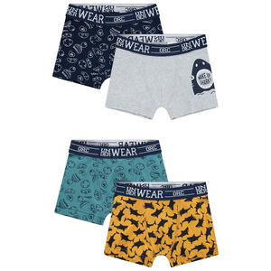 Lot de 4 boxers motifs requins pour garçon 