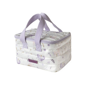 Lunch bag isotherme imprimé licornes blanc 