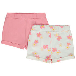 Lot de 2 shorts fantaisie en jersey pour bébé fille 