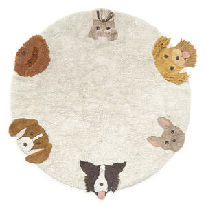 Tapis lavable 140x140cm Dogs 