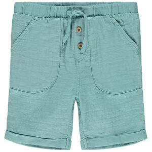 Bermuda en double gaze unie pour bébé garçon 