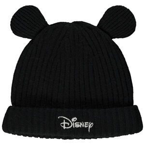 Bonnet côtelé avec broderie et oreilles 3D Disney pour enfant 