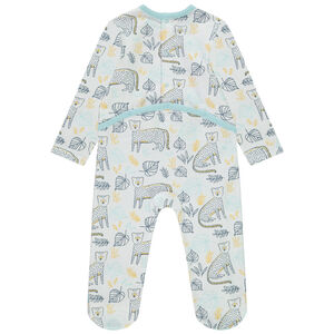 Lot de 3 dors-bien motifs félins pour bébé garçon (ouvertures différentes selon l'âge) 