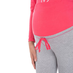 Pantalon homewear de grossesse à pois all-over 