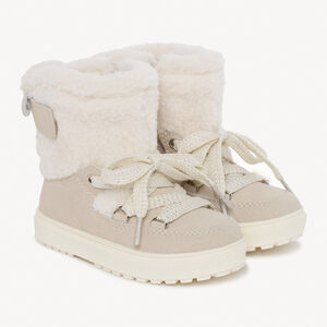 Bottines esprit après-ski à moumoute pour bébé fille 