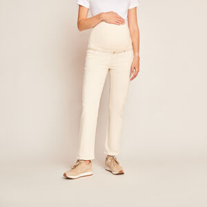Jean straight de grossesse avec bandeau haut 