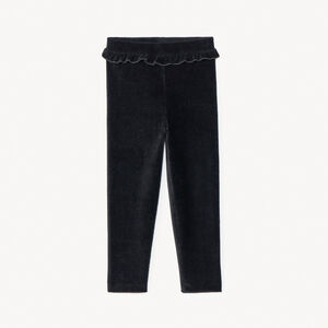 Caleçon volanté en velours côtelé pour bébé fille 