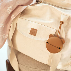 Etui à sucette en silicone caramel 7 cm 