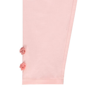 Caleçon uni à pompons pour bébé fille 