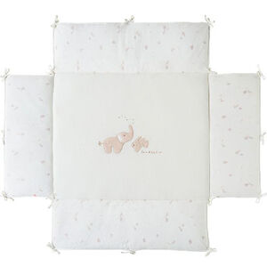 Tapis de parc cuvette 75x95cm Veloudoux Bali Moka 