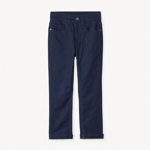 Pantalon slim uni effet crinkle pour garçon 