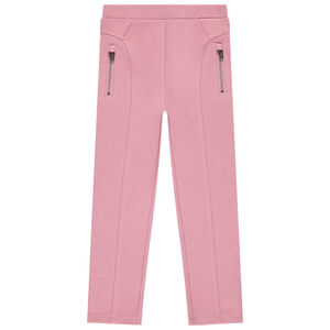Jegging uni avec poches à zip pour fille 