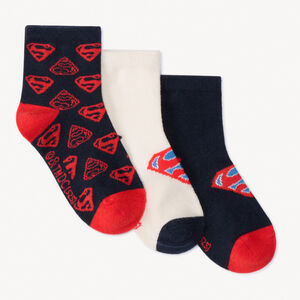 Lot de 3 paires de chaussettes Superman pour garçon Main Lot de 3 paires de chaussettes Superman pour garçon