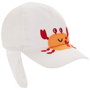 Casquette protège-nuque avec patch brodé crabe pour bébé garçon 