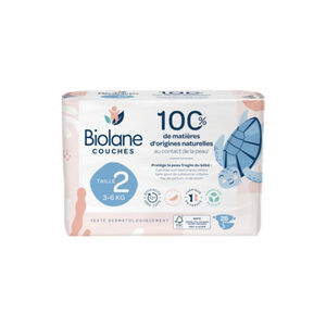 Pack de 28 couches écologiques taille 2 (3 à 6 kg) 