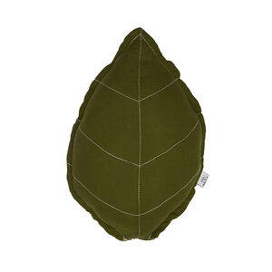Coussin déco en forme de feuille caramel forest 