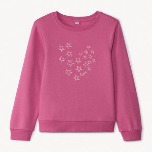 Sweat molleton printé pour fille 