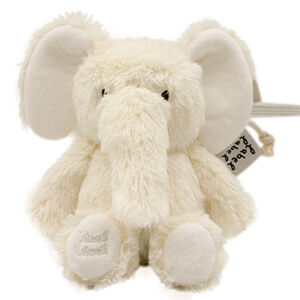 Petite Peluche Eléphant Elly Ivoire Taille S 