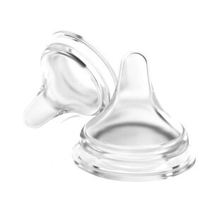 Tétine silicone NaturalWave Débit Rapide - 2 pièces 