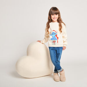 Sweat de Noël oversize Stitch Disney pour fille 