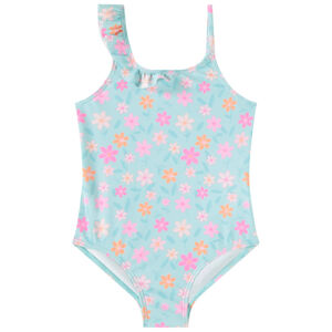 Maillot de bain 1 pièce imprimée fleurs pour fille  