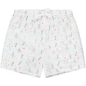 Short en broderie anglaise imprimé fleurs pour bébé fille 