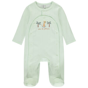 Dors-bien côtelé prints girafe/palmiers pour bébé garçon 