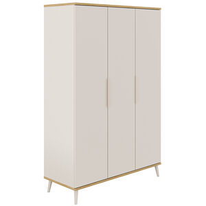 Armoire 3-portes Hazel Cashmere Beige / Chêne montana 