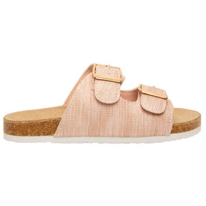 Sandales roses à double boucles pour fille 