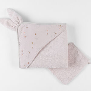 Cape de bain + Gant de toilette B&M Moka 