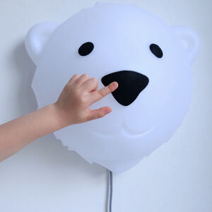Applique enfant ourson - interrupteur à pied 