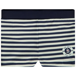 Boxer de bain rayé avec print voilier pour bébé garçon 
