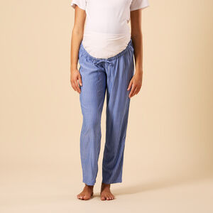 Pantalon de pyjama de grossesse rayé avec bandeau haut 