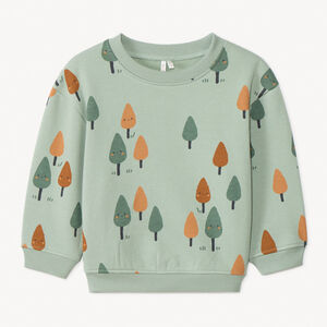 Sweat molleton oversize imprimé arbres pour bébé garçon 