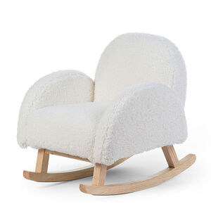 Fauteuil à bascule pour enfant Teddy - Blanc 