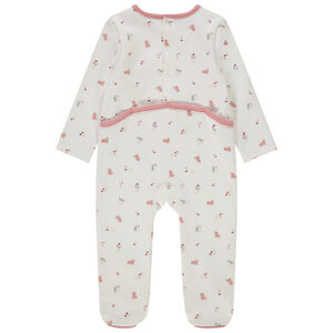 Dors-bien imprimé pour bébé fille avec ouvertures différentes selon l'âge 