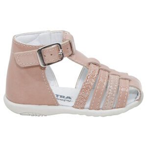 Sandales en cuir avec brides fantaisie 