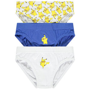 Lot de 3 slips Pikachu Pokémon pour garçon 