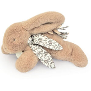Peluche doudou Lapin 25 cm Beige Sable 