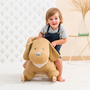 Chien à bascule Charlie - Caramel 