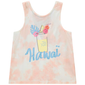 Débardeur effet tie & dye à dos croisé pour fille 